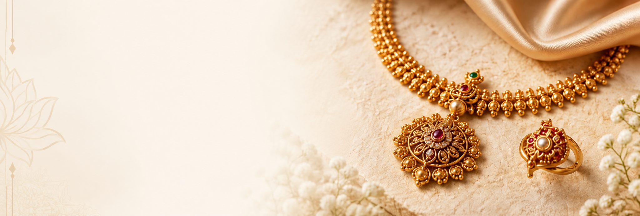Bhoomi Panchaloham South Indian Bridal Temple Jewelry