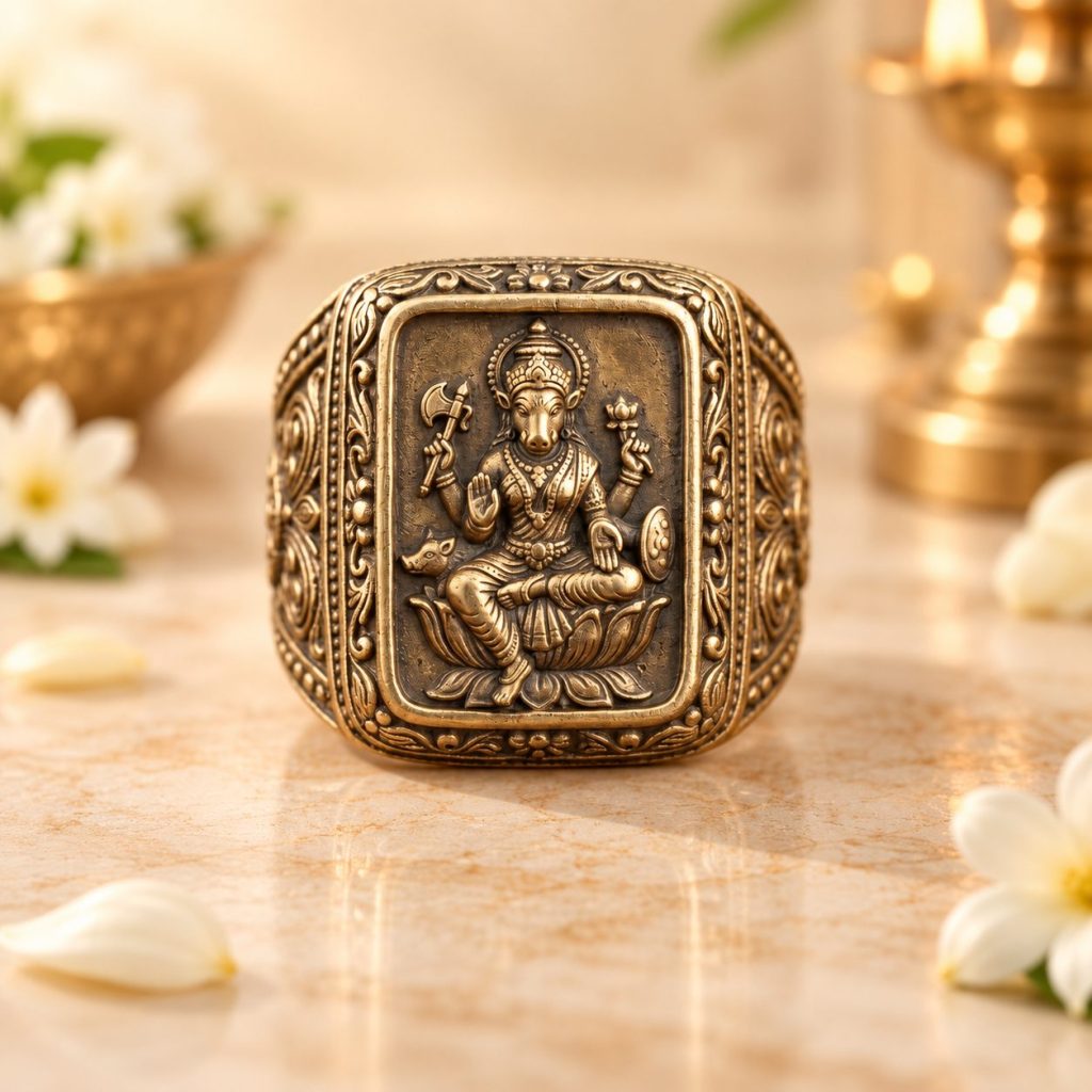 Sacred Panchaloham Ring of Varahi Devi