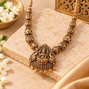 Royal Temple Lakshmi Kasu Mala Choker